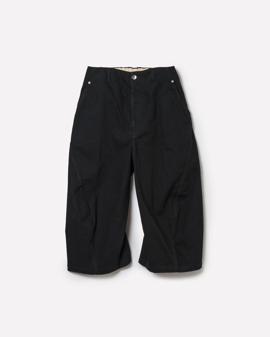 3D DENIM TROUSERS CROPPED