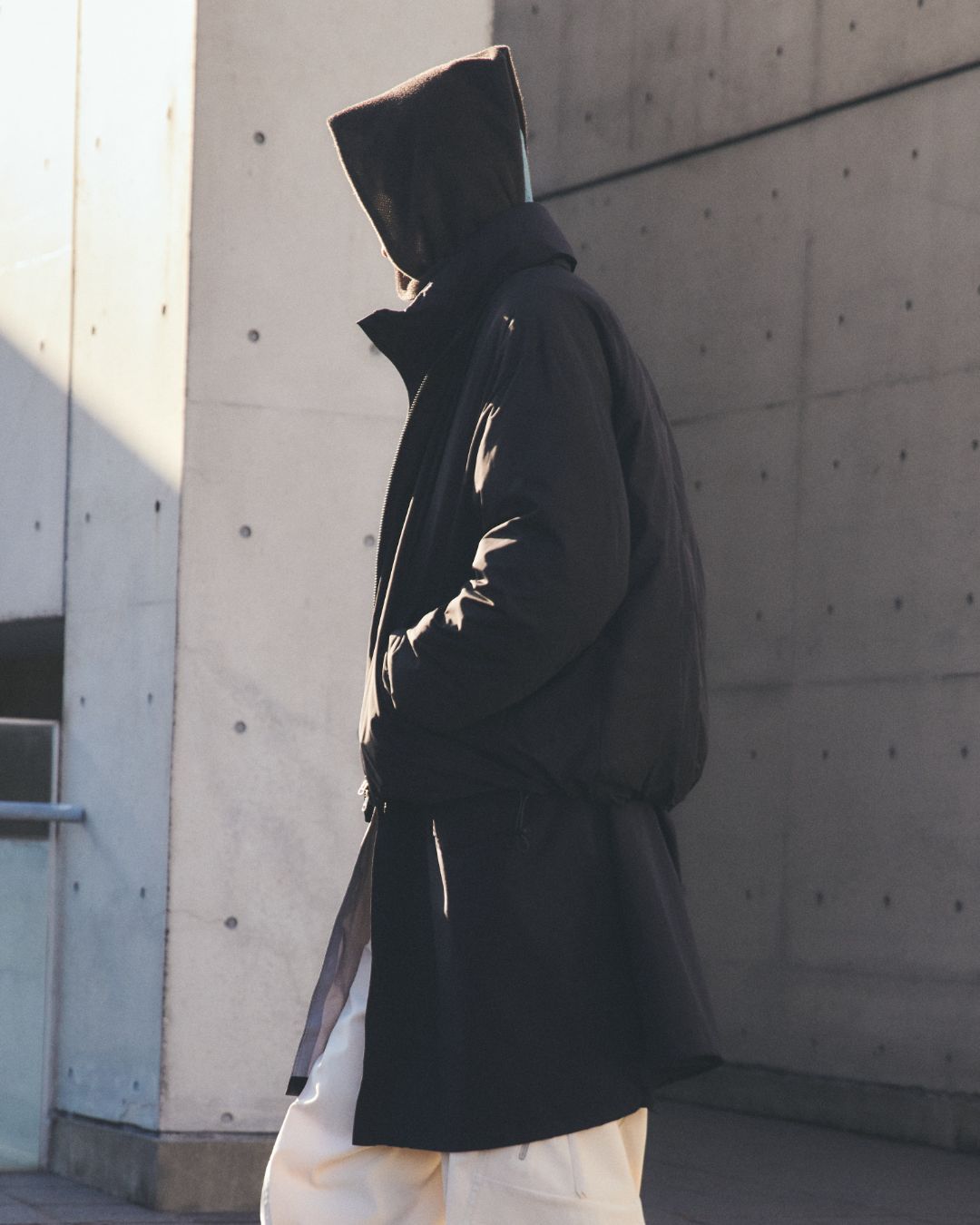 COLLARLESS BOMBER DOWN JACLET