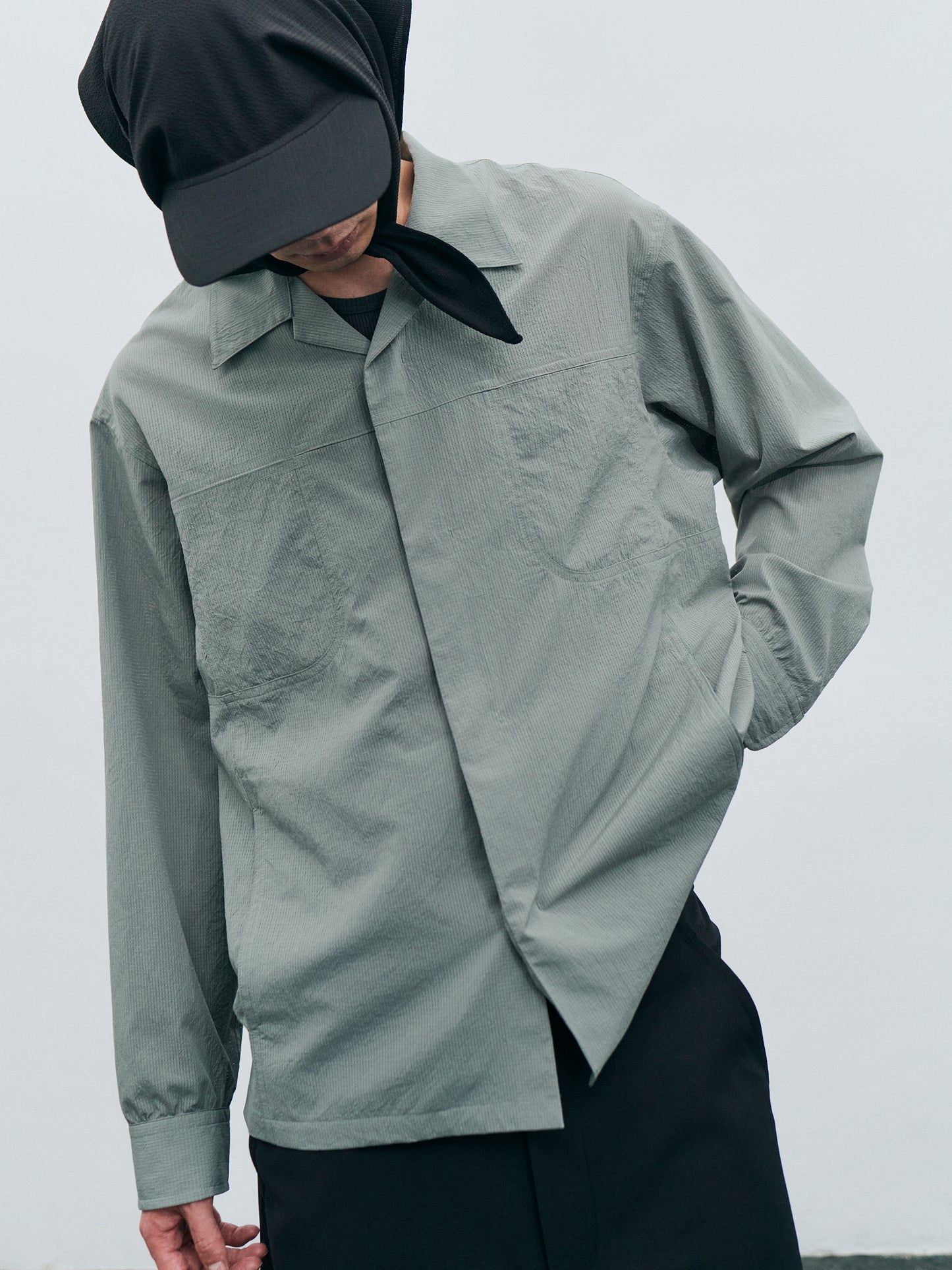 AIR VENT OPEN COLLAR SHIRT