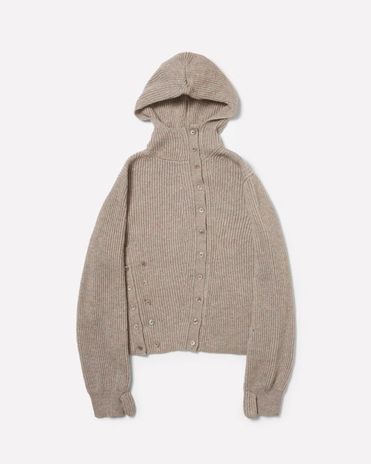 BALACLAVA CARDIGAN /MERINO