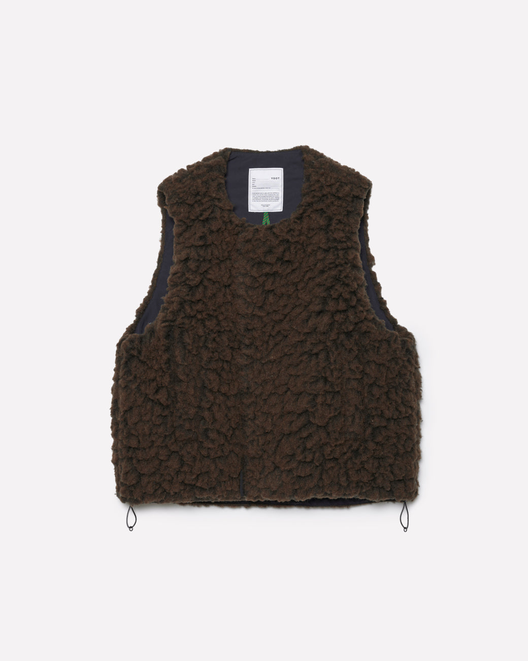 RAW FLEECE VEST