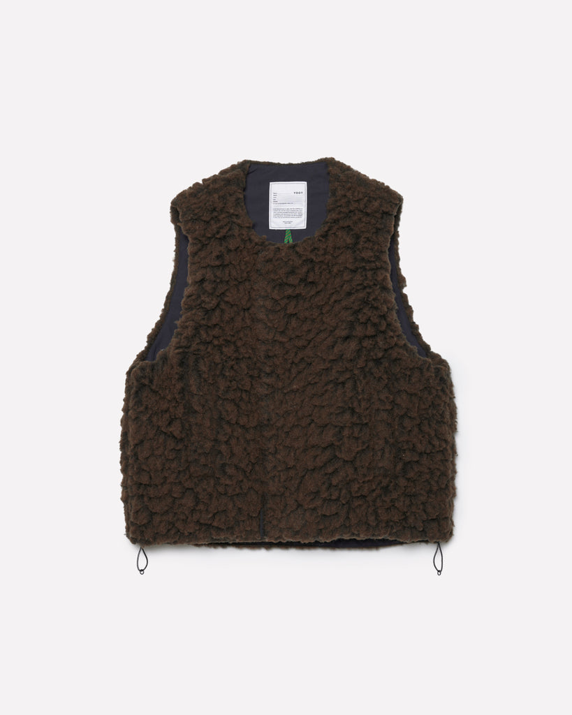 RAW FLEECE VEST