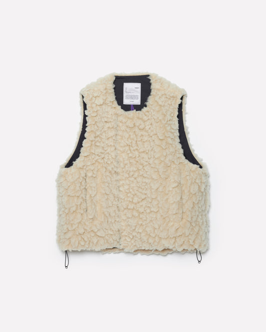 RAW FLEECE VEST