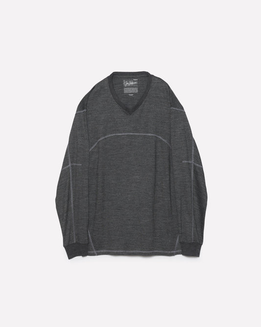 JUN MIKAMI × YDOT V NECK MERINO TOP