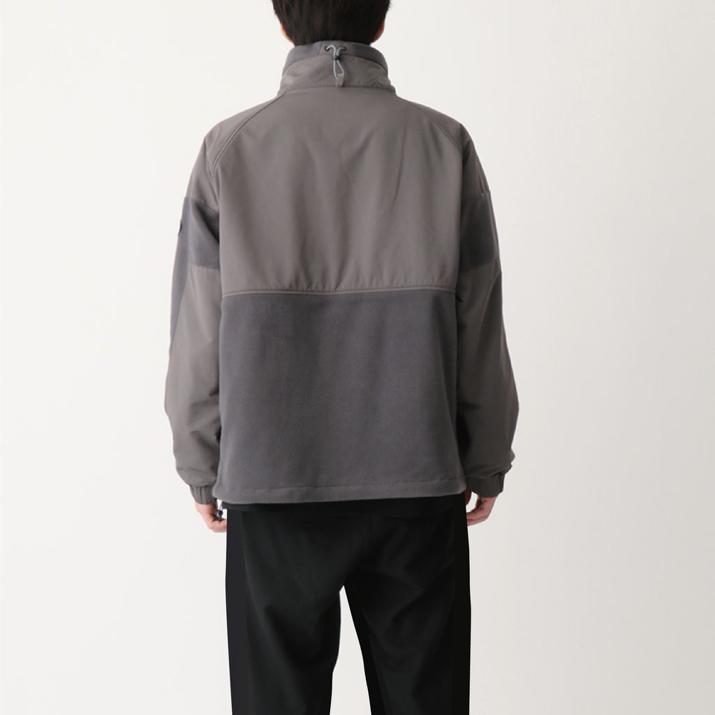 STAND NECK FLEECE JACKET