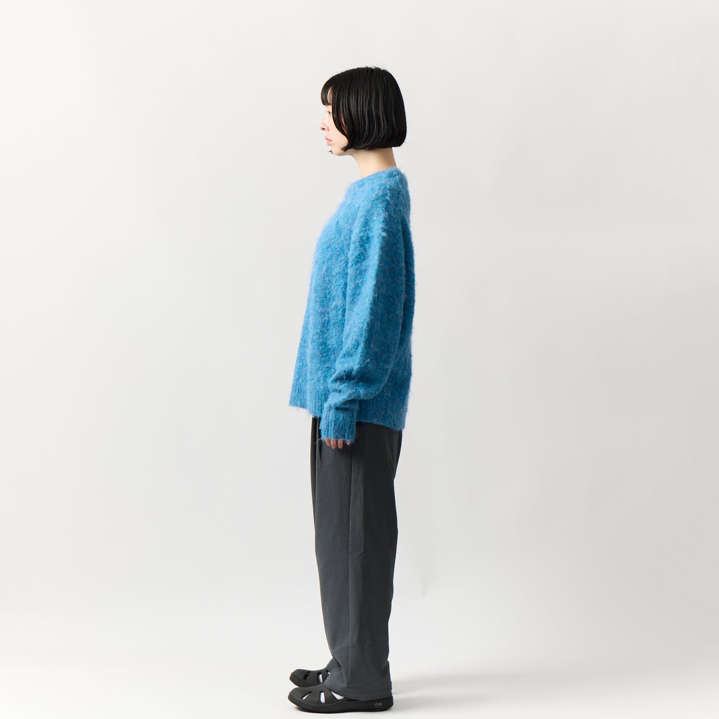 SHAGGY KNIT CREW P/O