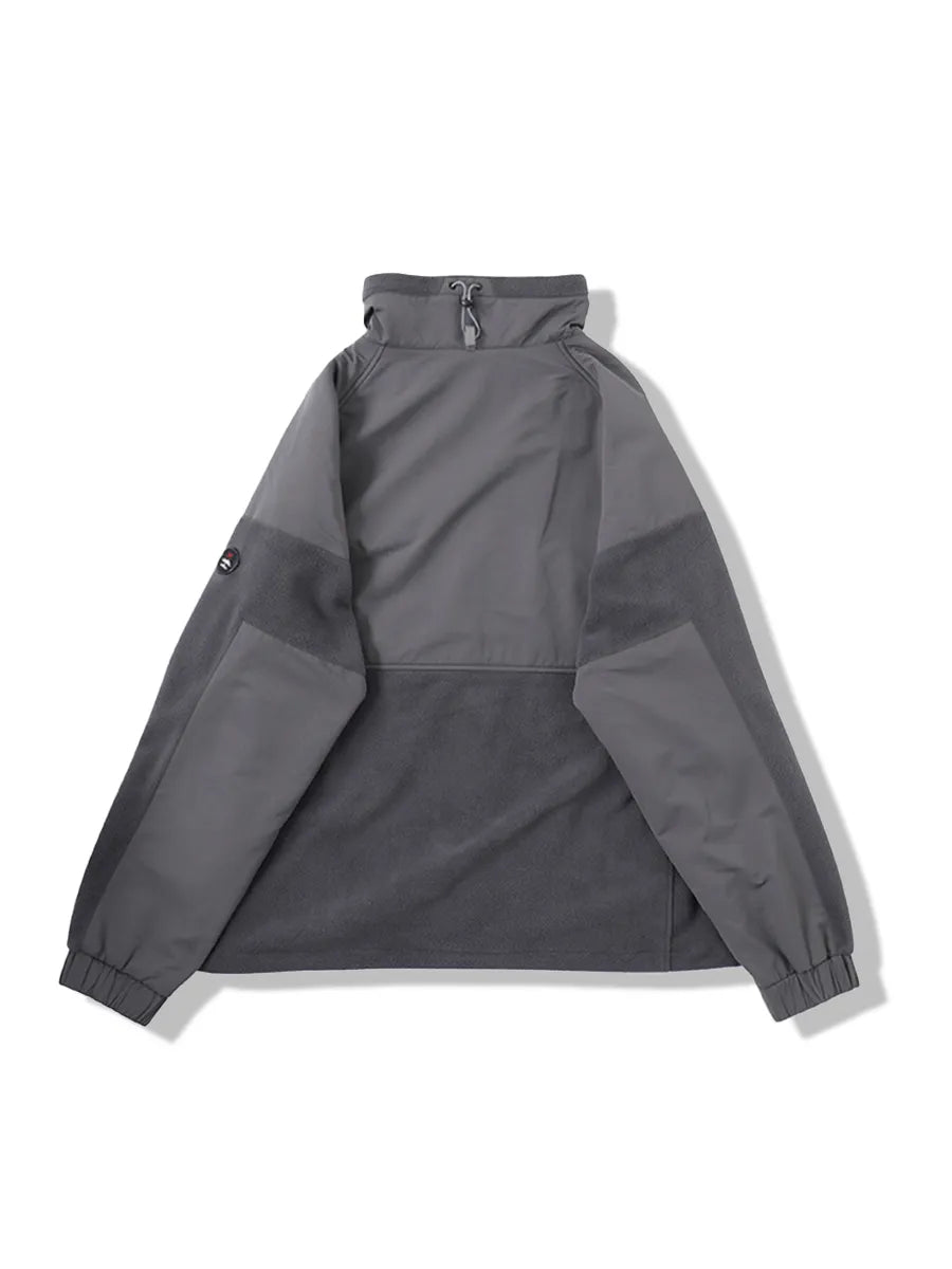 STAND NECK FLEECE JACKET