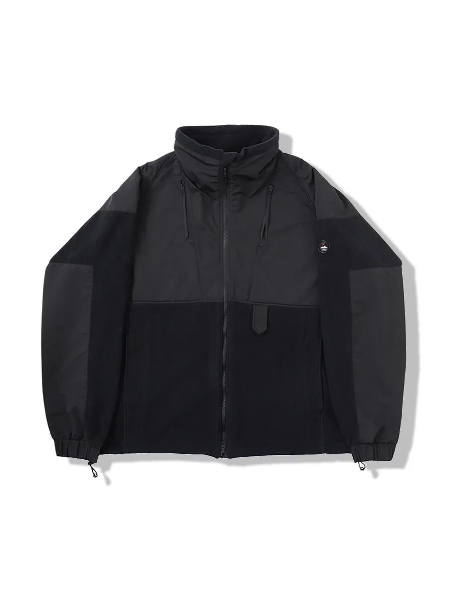 STAND NECK FLEECE JACKET