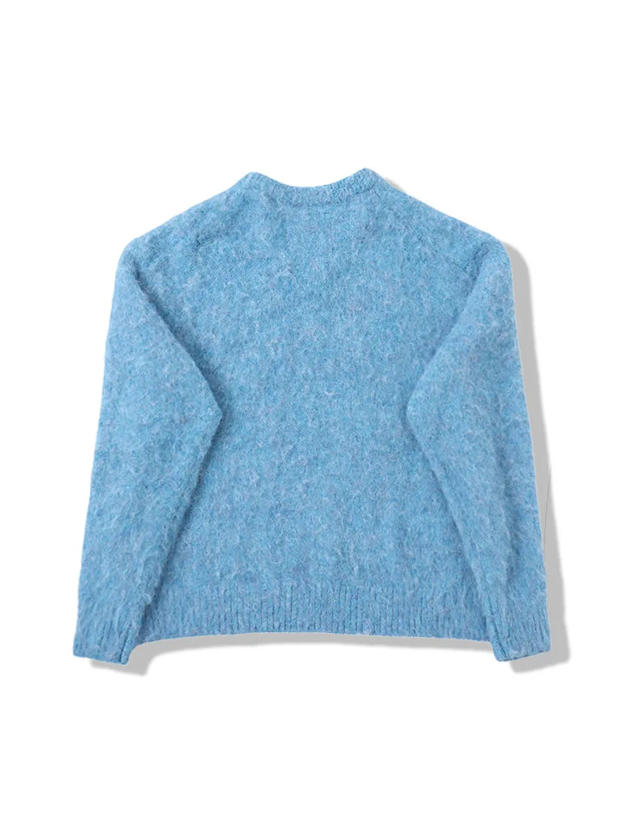 SHAGGY KNIT CREW P/O