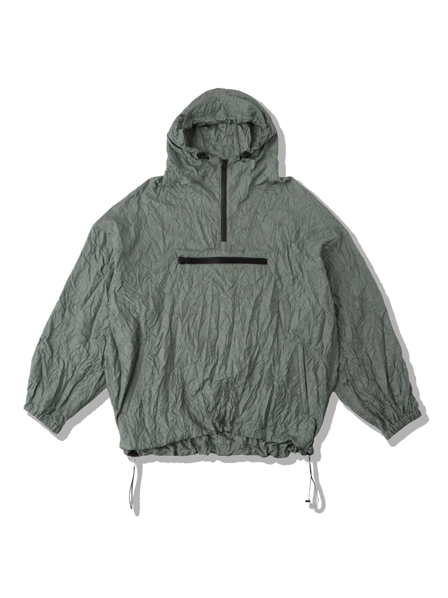 WRINKLE NYLON ANORAK JACKET