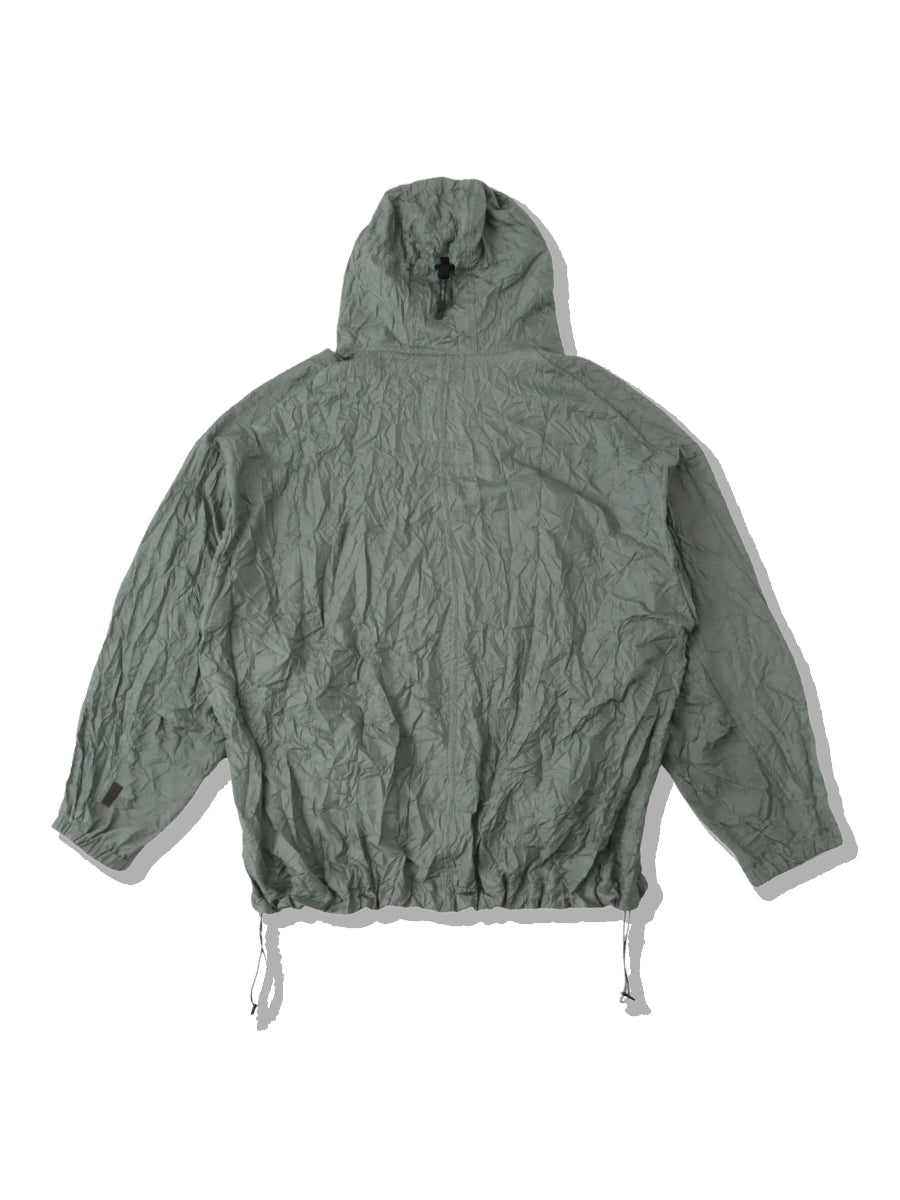 WRINKLE NYLON ANORAK JACKET