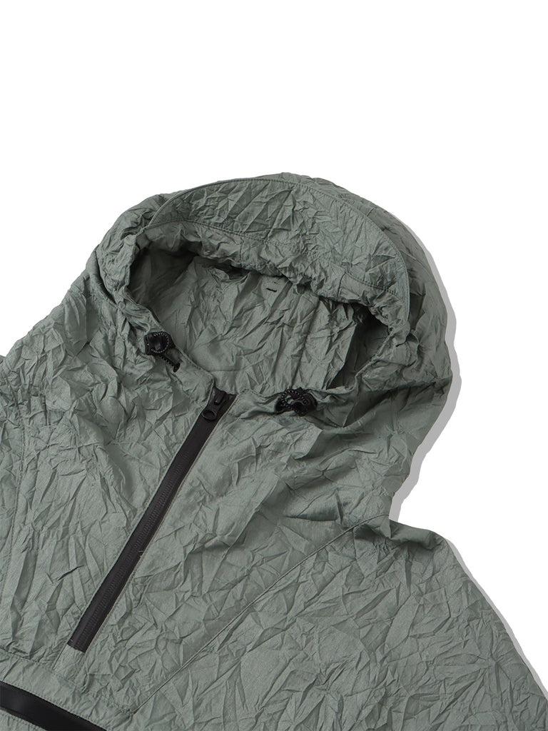 WRINKLE NYLON ANORAK JACKET