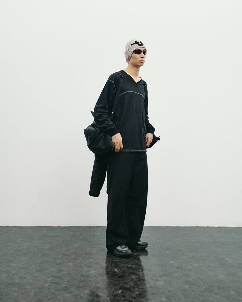 JUN MIKAMI × YDOT V NECK MERINO TOP