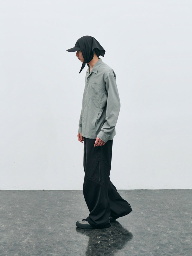 AIR VENT OPEN COLLAR SHIRT